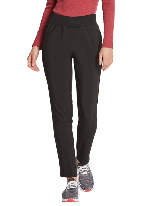 Women's 5-Pocket Mid Rise Tapered Leg Pant