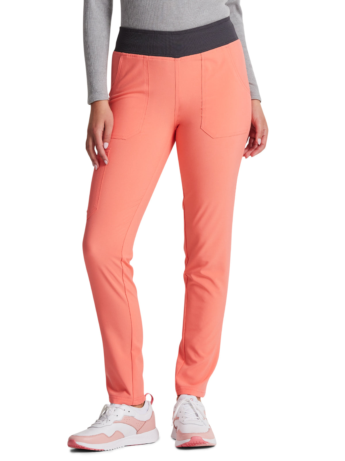 Women's 5-Pocket Mid Rise Tapered Leg Pant