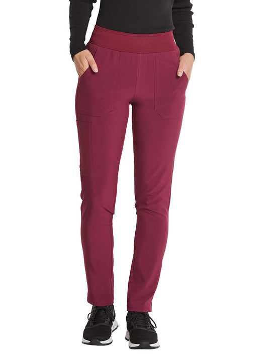 Women's 5-Pocket Mid Rise Tapered Leg Pant