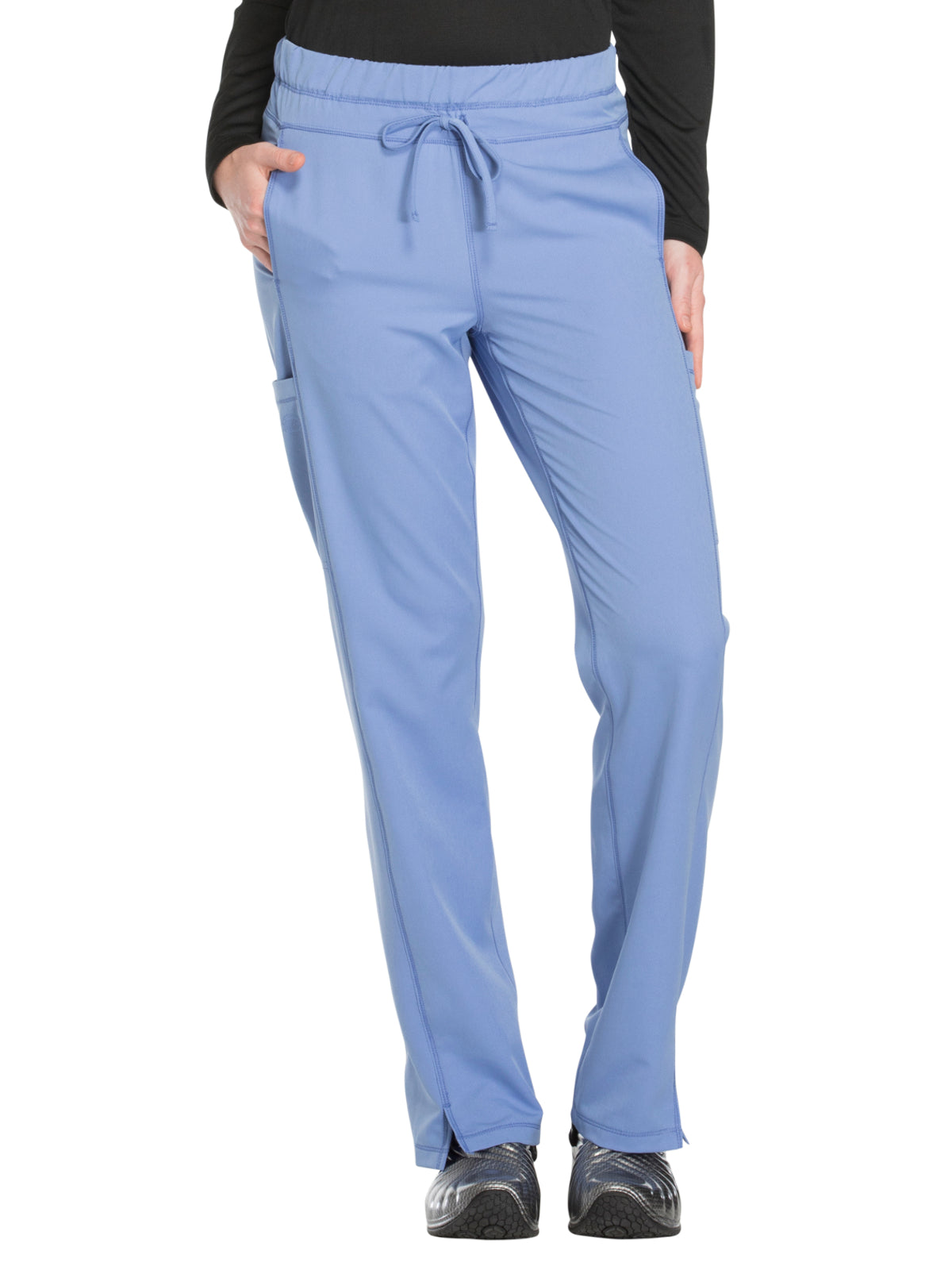 Women's Mid Rise Straight Leg Drawstring Pant