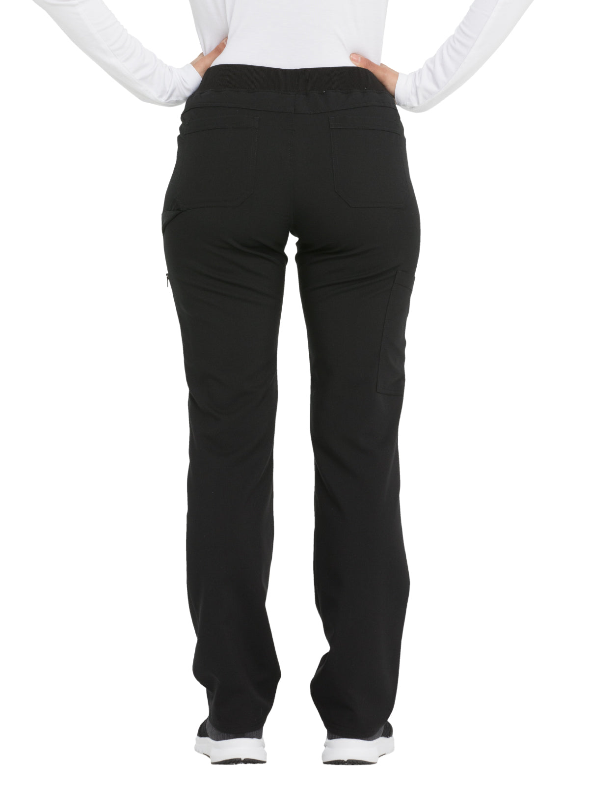 Women's 6-Pocket Mid Rise Tapered Leg Pant