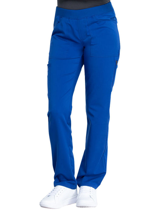 Women's 6-Pocket Mid Rise Tapered Leg Pant