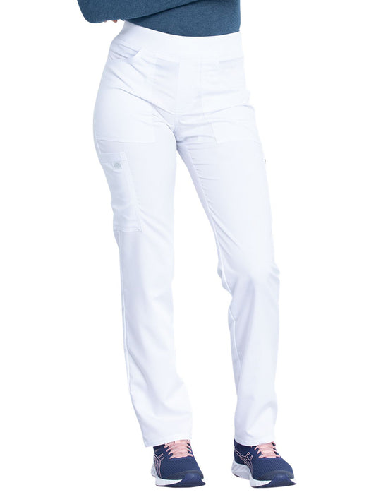 Women's 6-Pocket Mid Rise Tapered Leg Pant