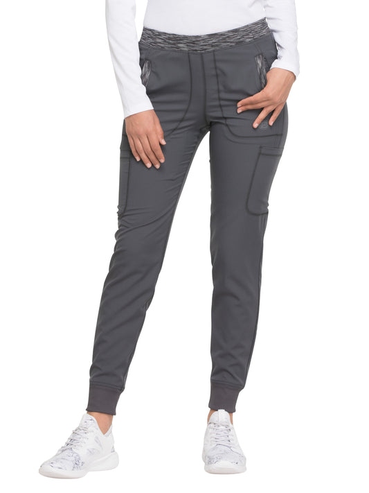 Women's 6-Pocket Natural Rise Jogger Pant - DK185 - Pewter