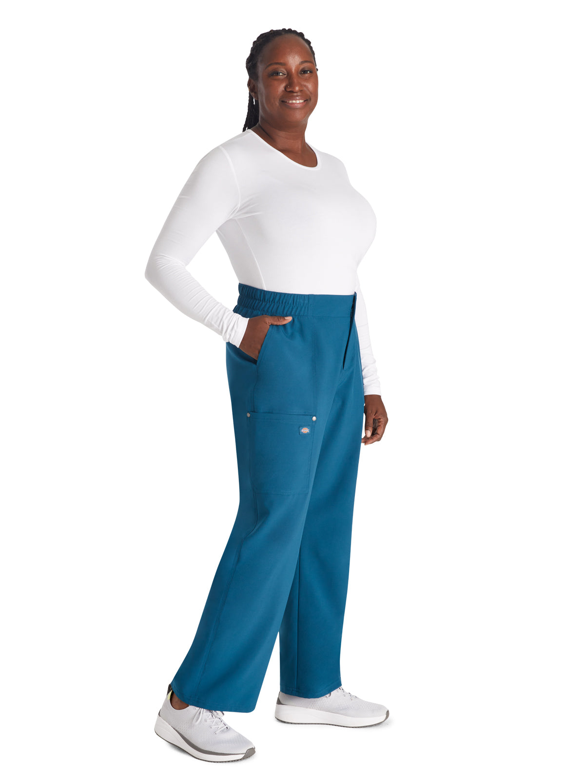 Women's 5-Pocket Wide Leg Scrub Pant