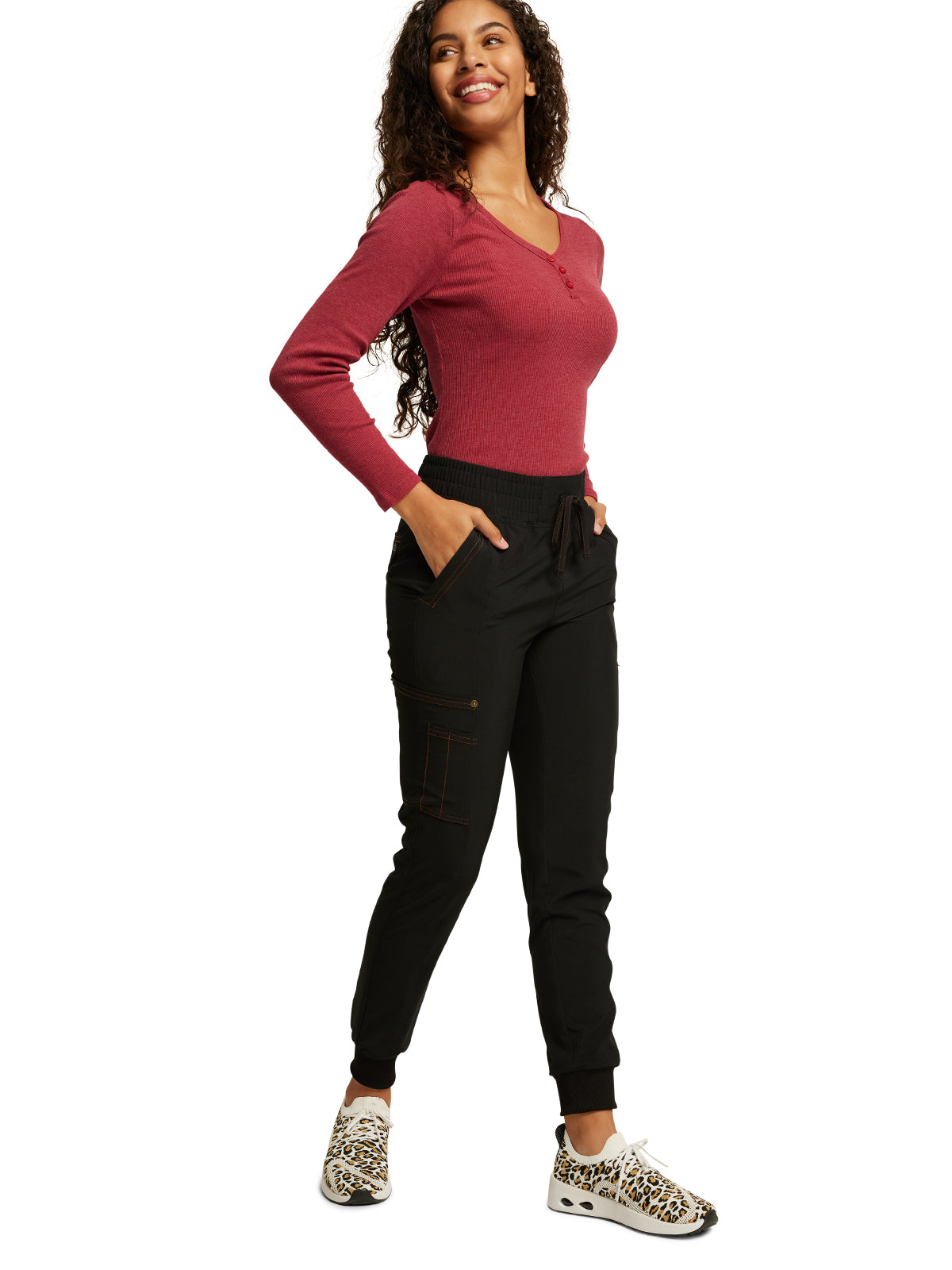 Women's 7-Pocket Mid Rise Jogger Pant