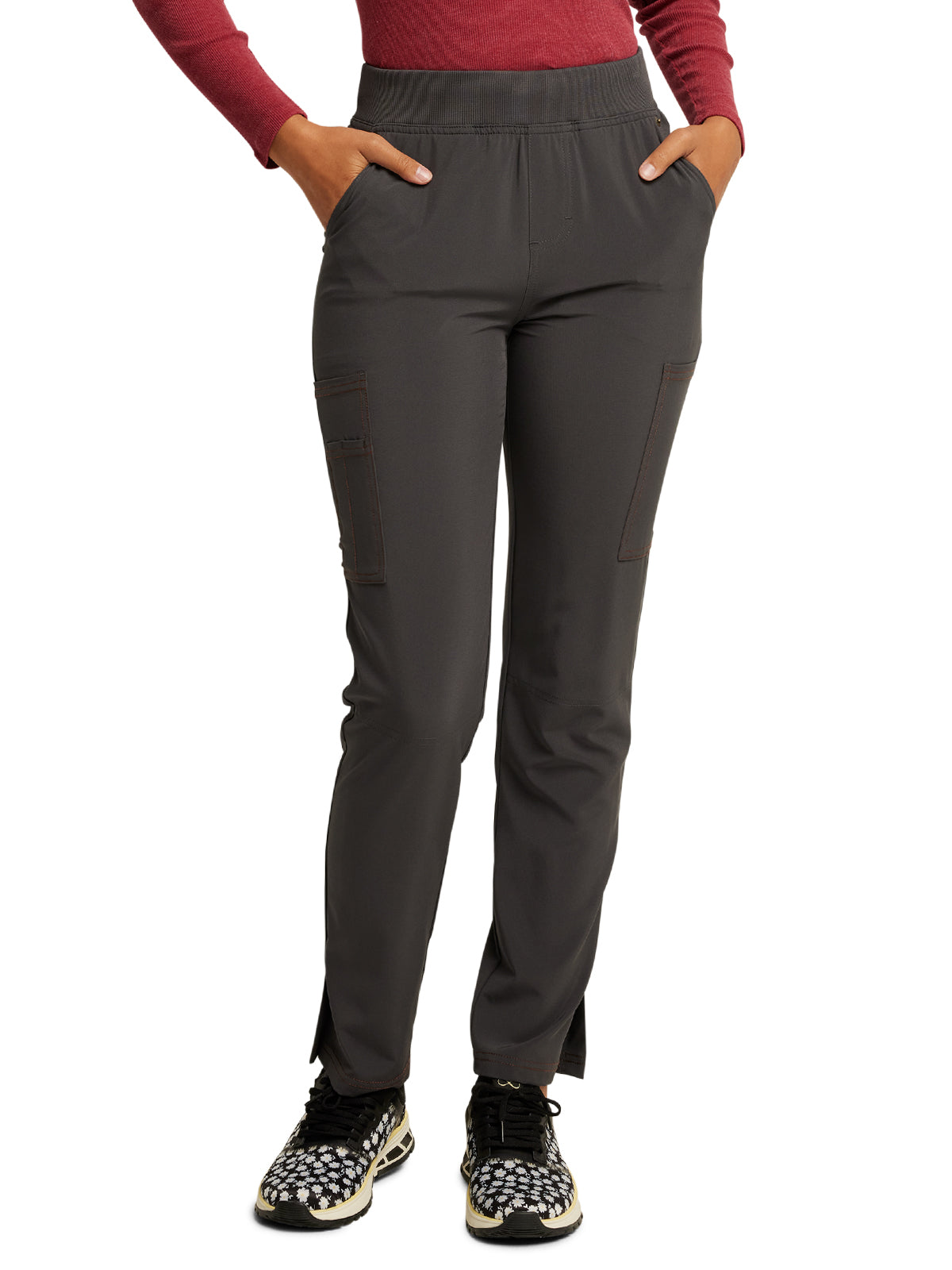 Women's 7-Pocket Mid Rise Tapered Leg Pant