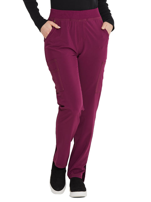 Women's 7-Pocket Mid Rise Tapered Leg Pant