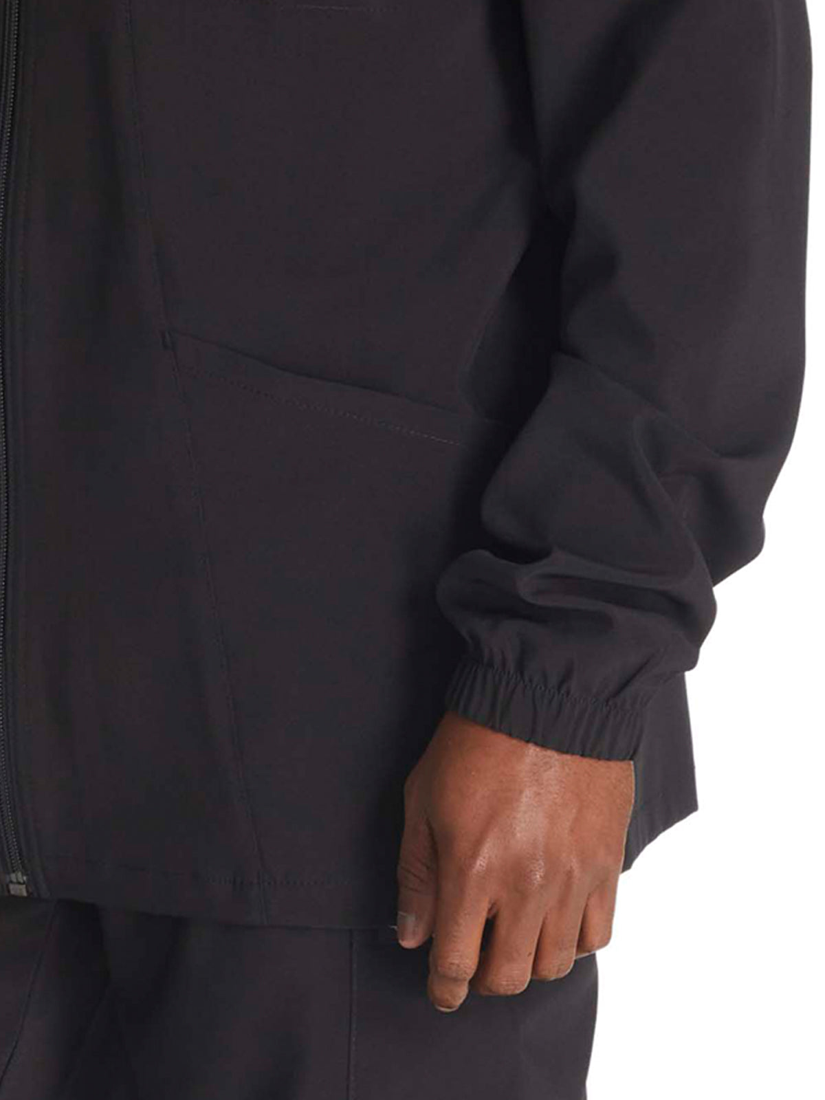 Men's 3-Pocket Zip Front Scrub Jacket