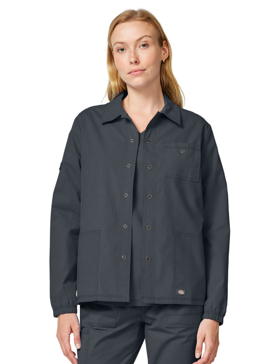 Women's 3-Pocket Snap Front Jacket - DK343 - Pewter
