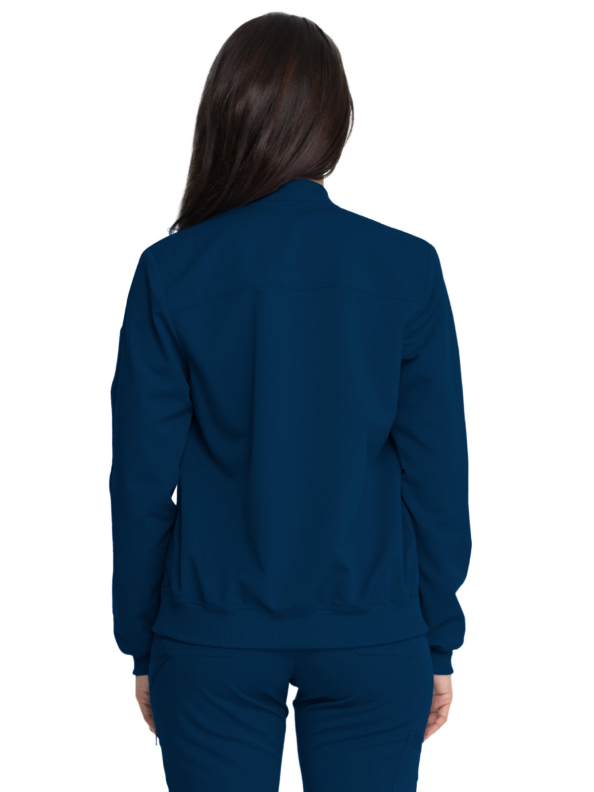 Women's 2-Pocket Zip Front Scrub Jacket