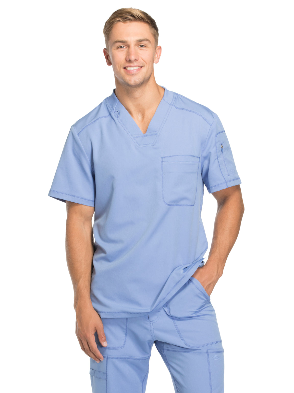 Men's 2-Pocket Tuckable Scrub Top