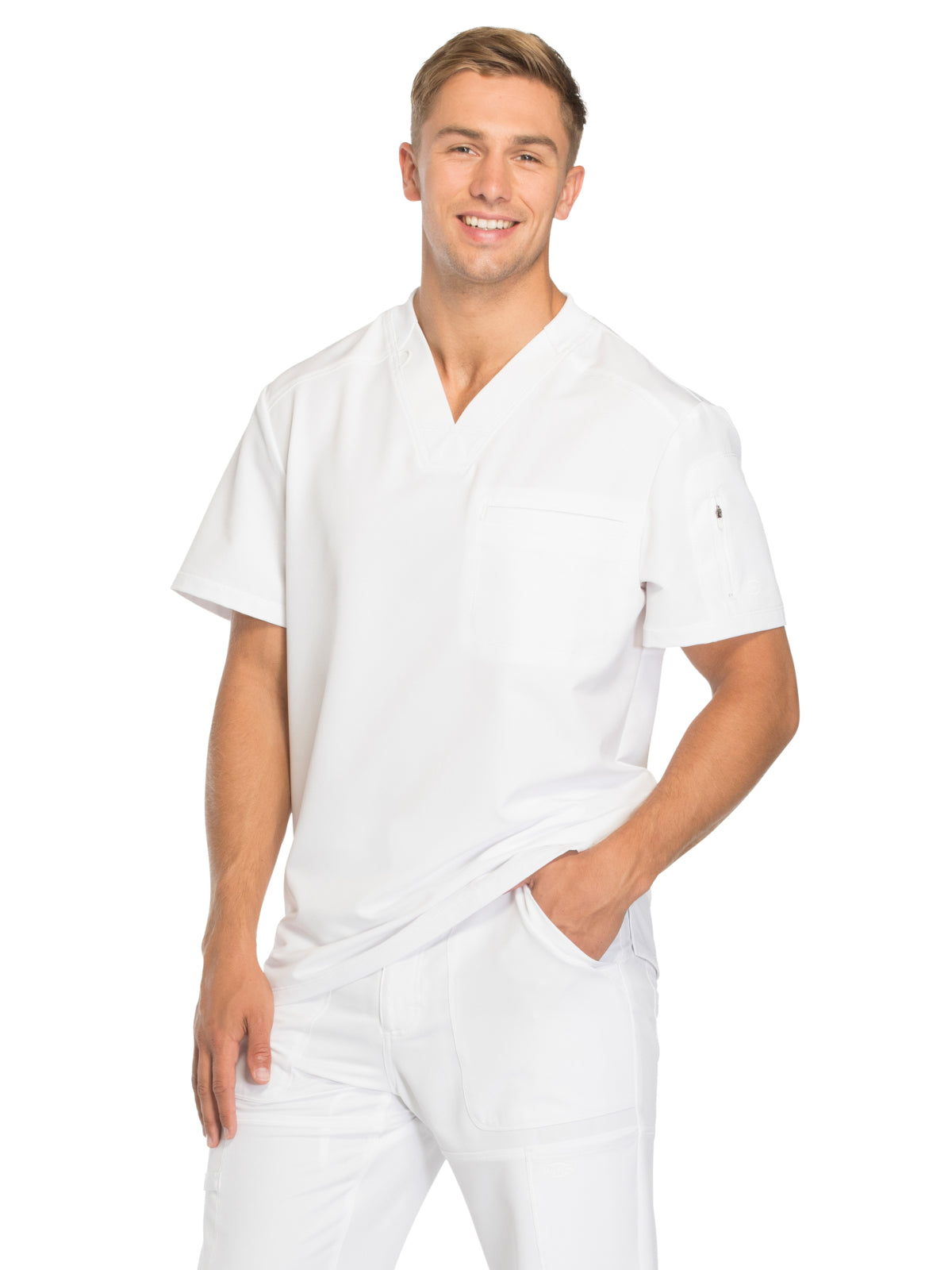 Men's 2-Pocket Tuckable Scrub Top