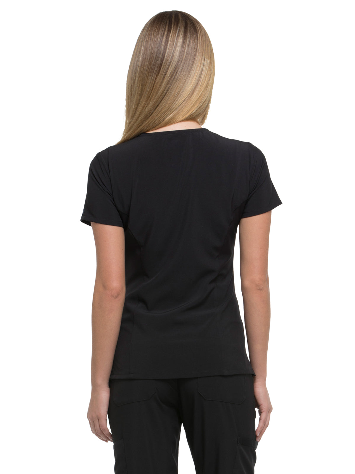 Women's 2-Pocket Contemporary V-Neck Scrub Top