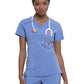 Women's 2-Pocket Contemporary V-Neck Scrub Top