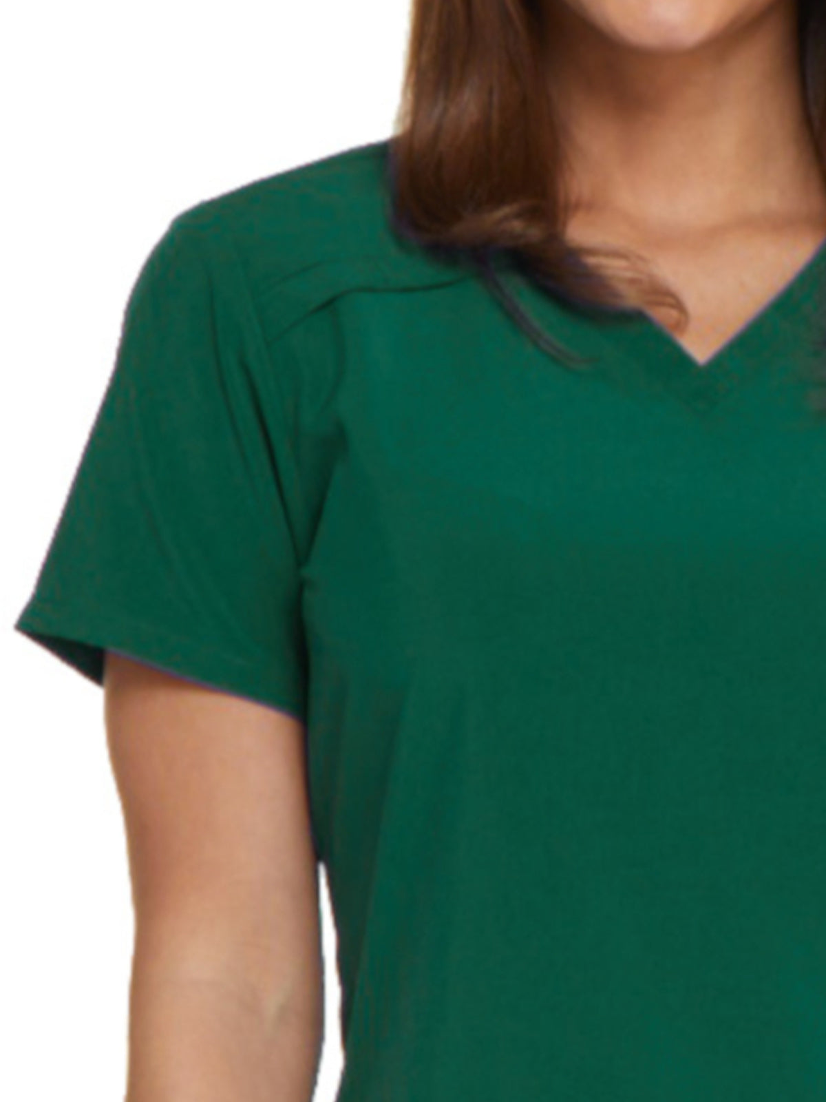 Women's 2-Pocket Contemporary V-Neck Top