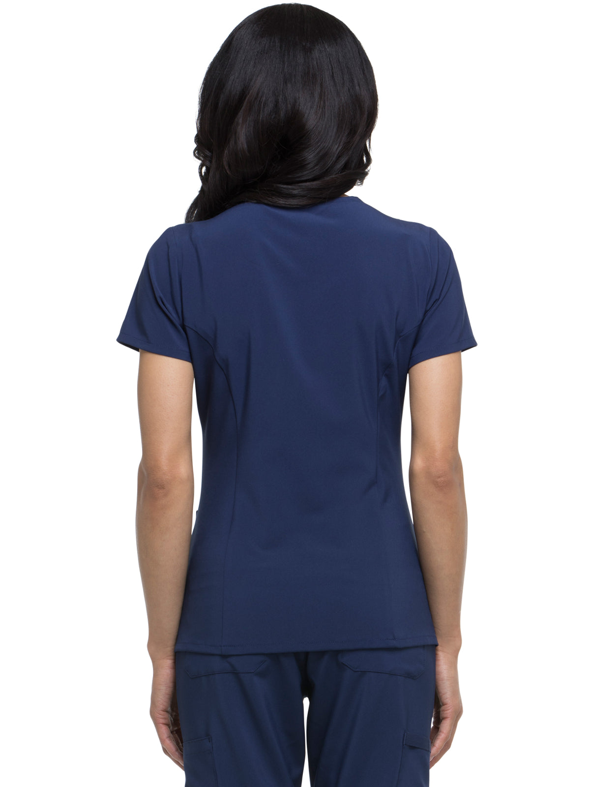 Women's 2-Pocket Contemporary V-Neck Top