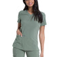 Women's 2-Pocket Contemporary V-Neck Top