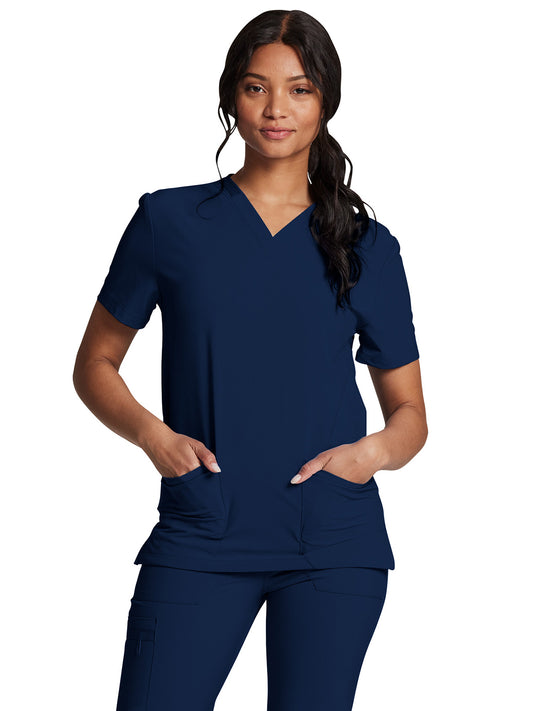 Unisex 2-Pocket V-Neck Scrub Top