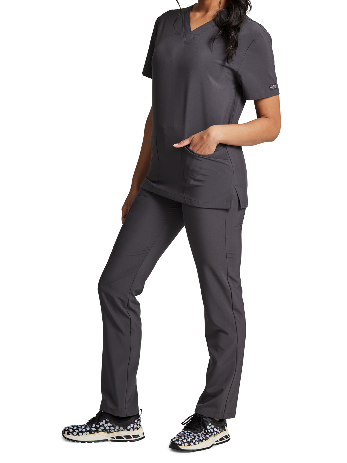 Unisex 2-Pocket V-Neck Scrub Top