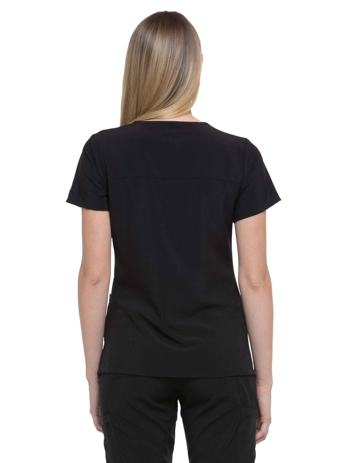 Women's 2-Pocket Contemporary Scrub Top