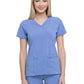 Women's 2-Pocket Contemporary Scrub Top