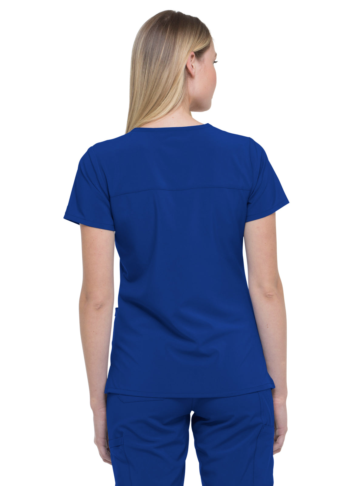 Women's 2-Pocket Contemporary Scrub Top