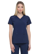 Women's 2-Pocket Contemporary Top - DK625 - Navy