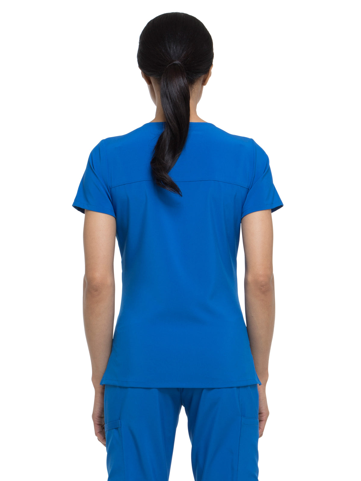 Women's 2-Pocket Contemporary Scrub Top