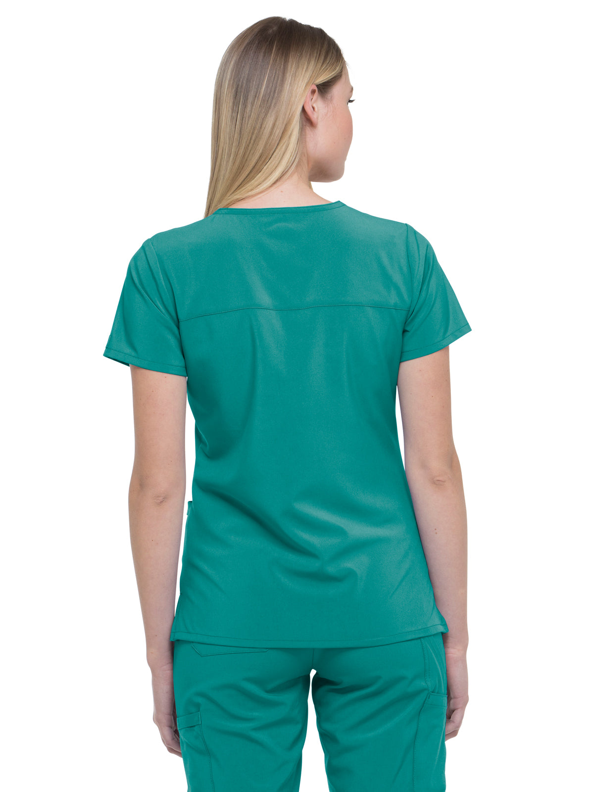 Women's 2-Pocket Contemporary Scrub Top