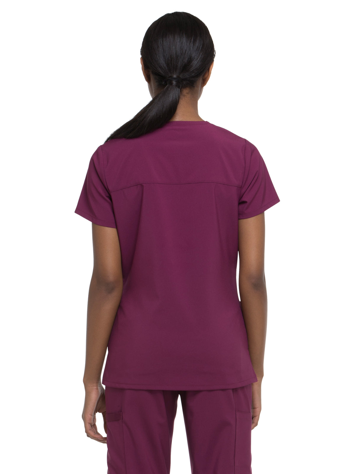 Women's 2-Pocket Contemporary Scrub Top