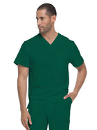 Men's 2-Pocket Tuckable V-Neck Top - DK635 - Hunter Green