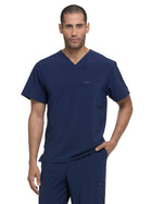Men's 2-Pocket Tuckable V-Neck Top - DK635 - Navy