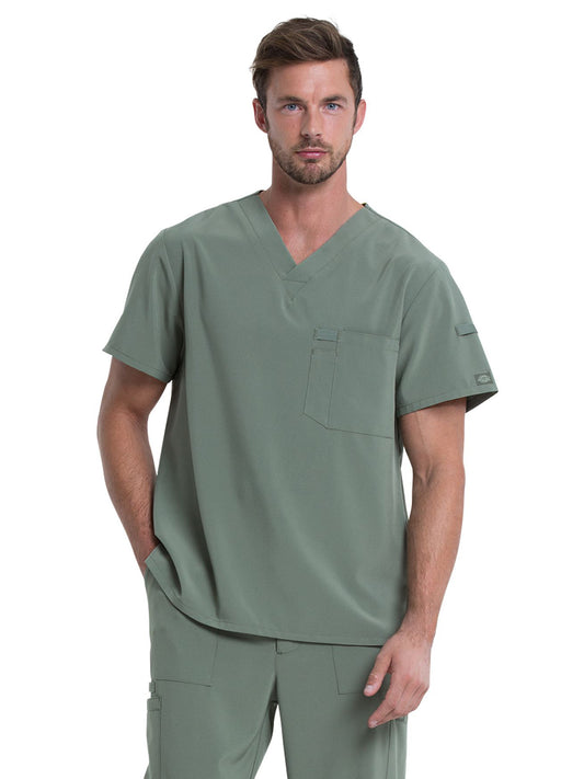 Men's 1-Pocket Tuckable V-Neck Scrub Top