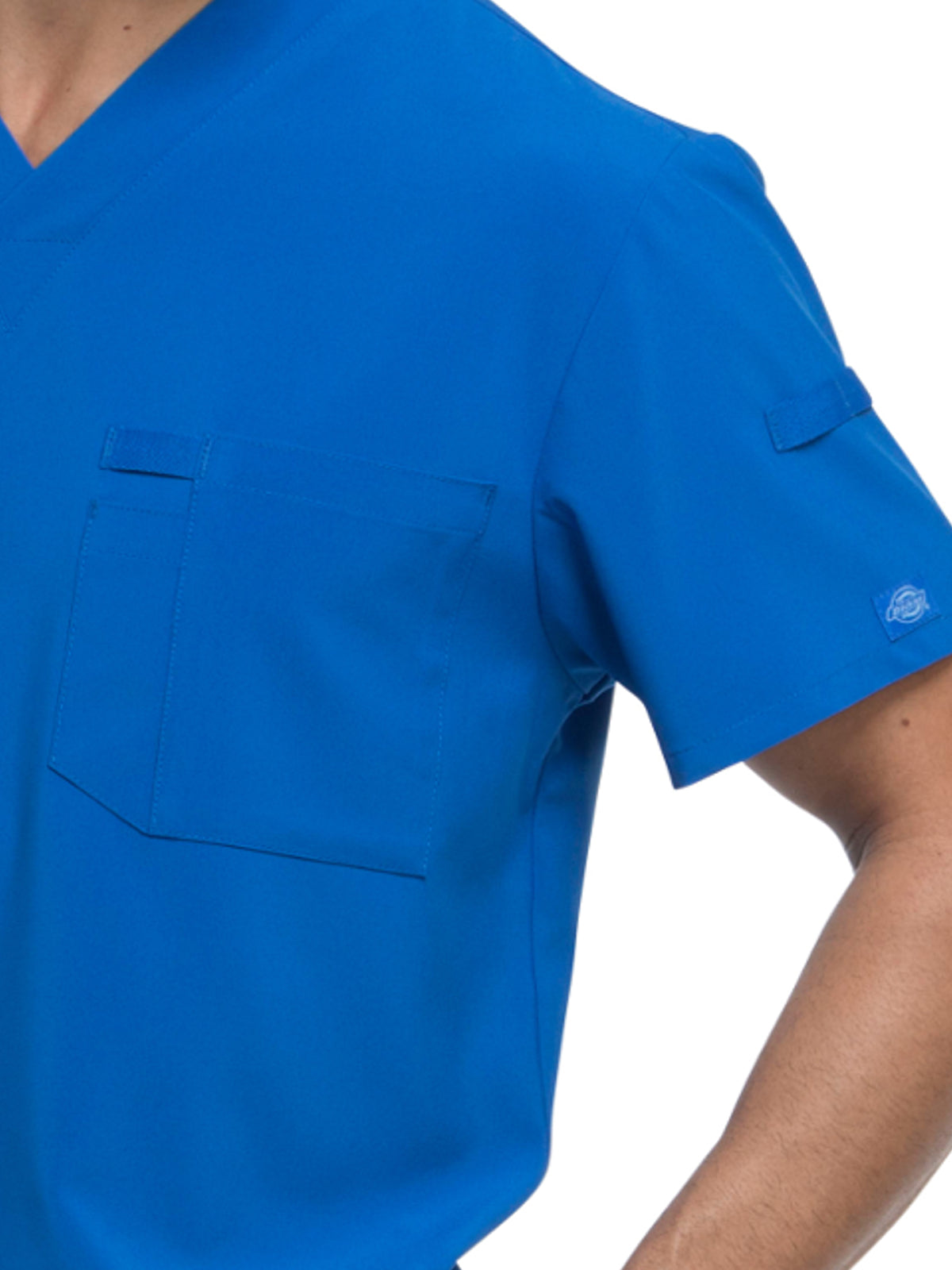 Men's 1-Pocket Tuckable V-Neck Scrub Top