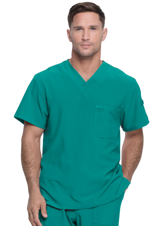 Men's 1-Pocket Tuckable V-Neck Scrub Top