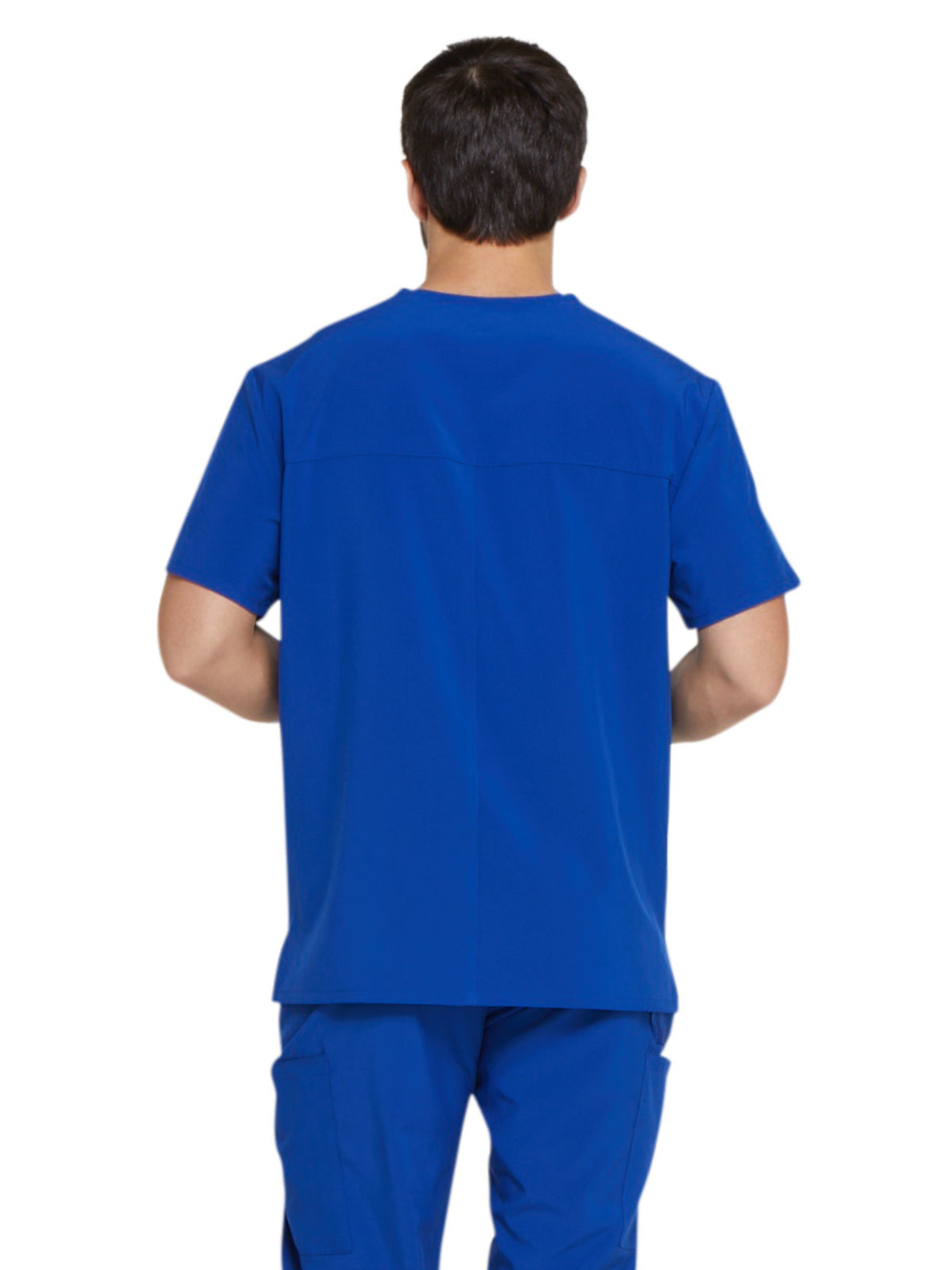 Men's Four-Pocket V-Neck Scrub Top