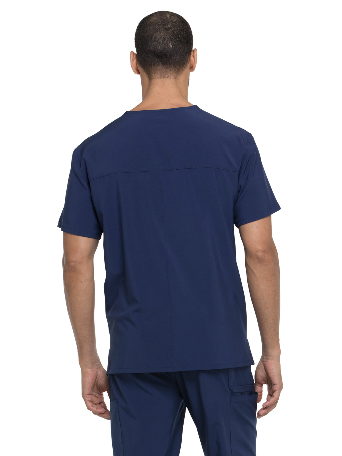 Men's Four-Pocket V-Neck Scrub Top