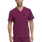 Men's 4-Pocket V-Neck Top - DK645 - Wine