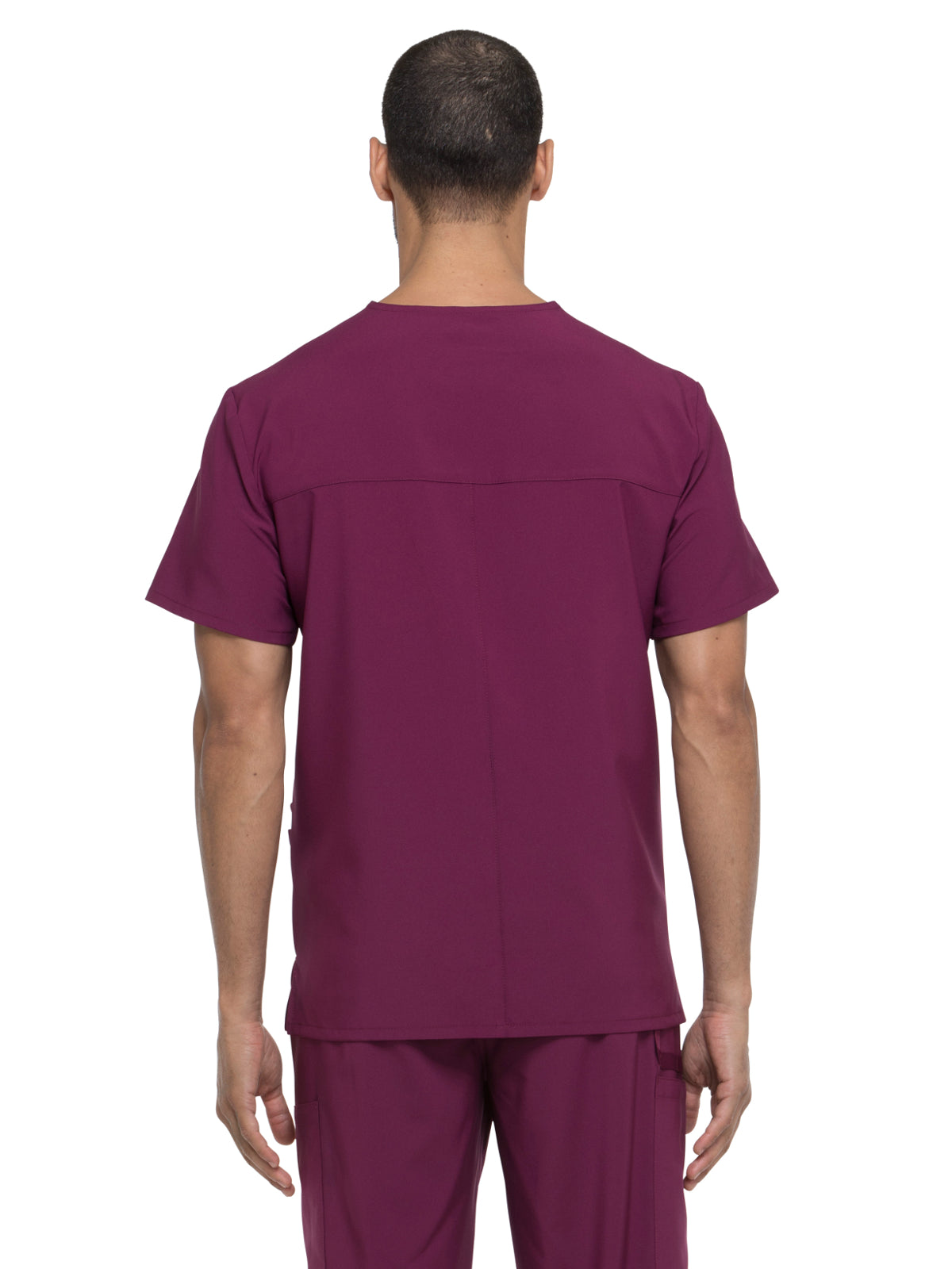 Men's Four-Pocket V-Neck Scrub Top