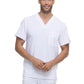 Men's Four-Pocket V-Neck Scrub Top