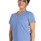 Women's 2-Pocket Notched V-Neck Scrub Top