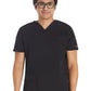 Men's 4-Pocket V-Neck Top - DK672 - Black