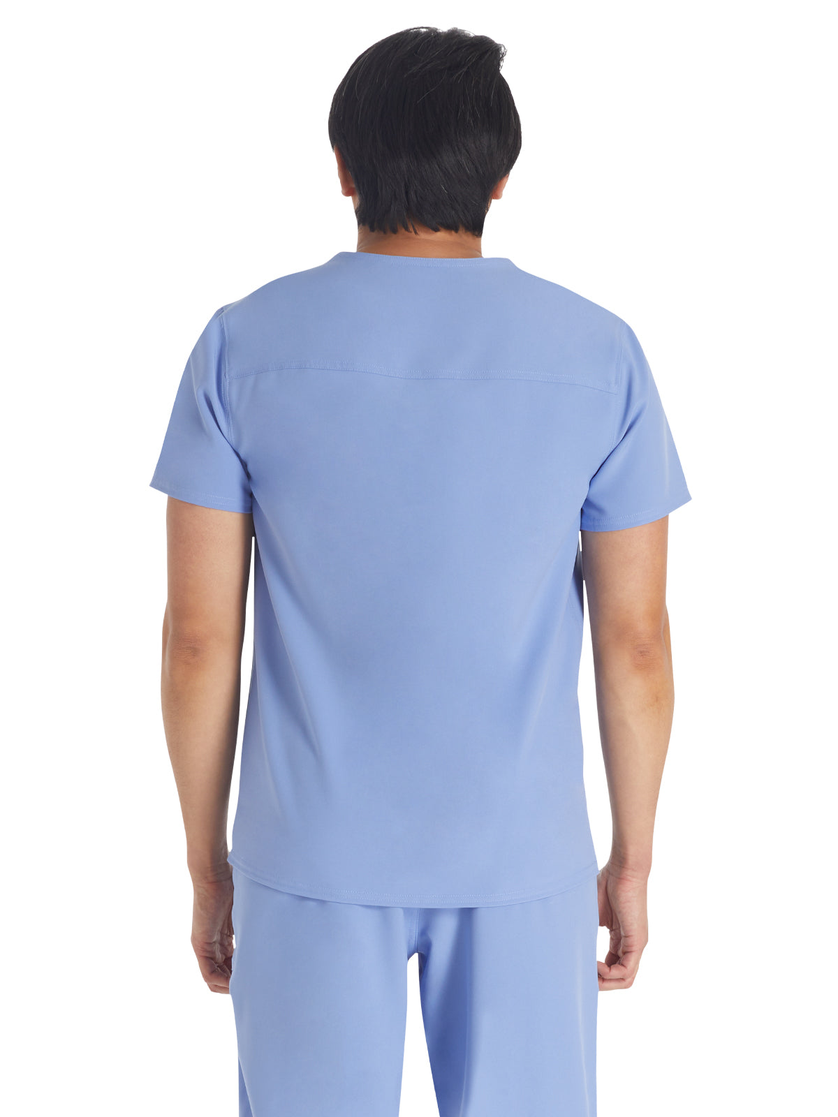 Men's 1-Pocket Round Neck Scrub Top