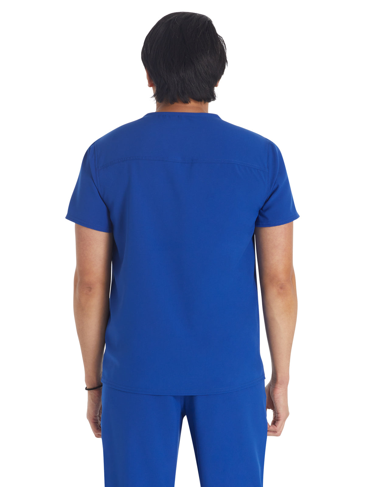 Men's 1-Pocket Round Neck Scrub Top