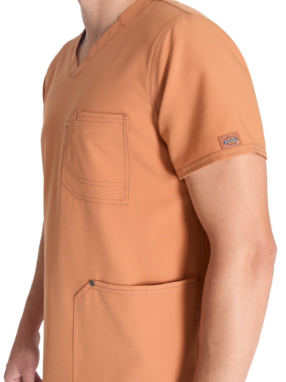 Men's 3-Pocket V-Neck Scrub Top