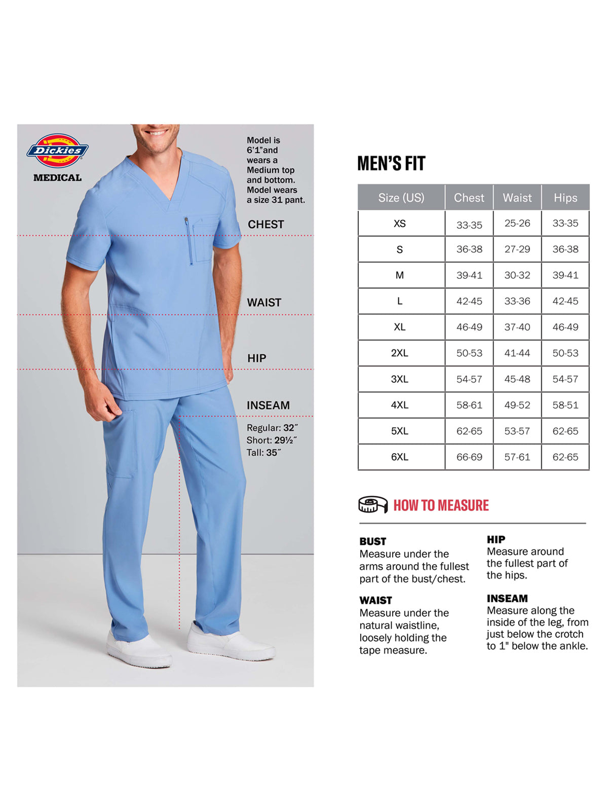 Men's 3-Pocket V-Neck Scrub Top