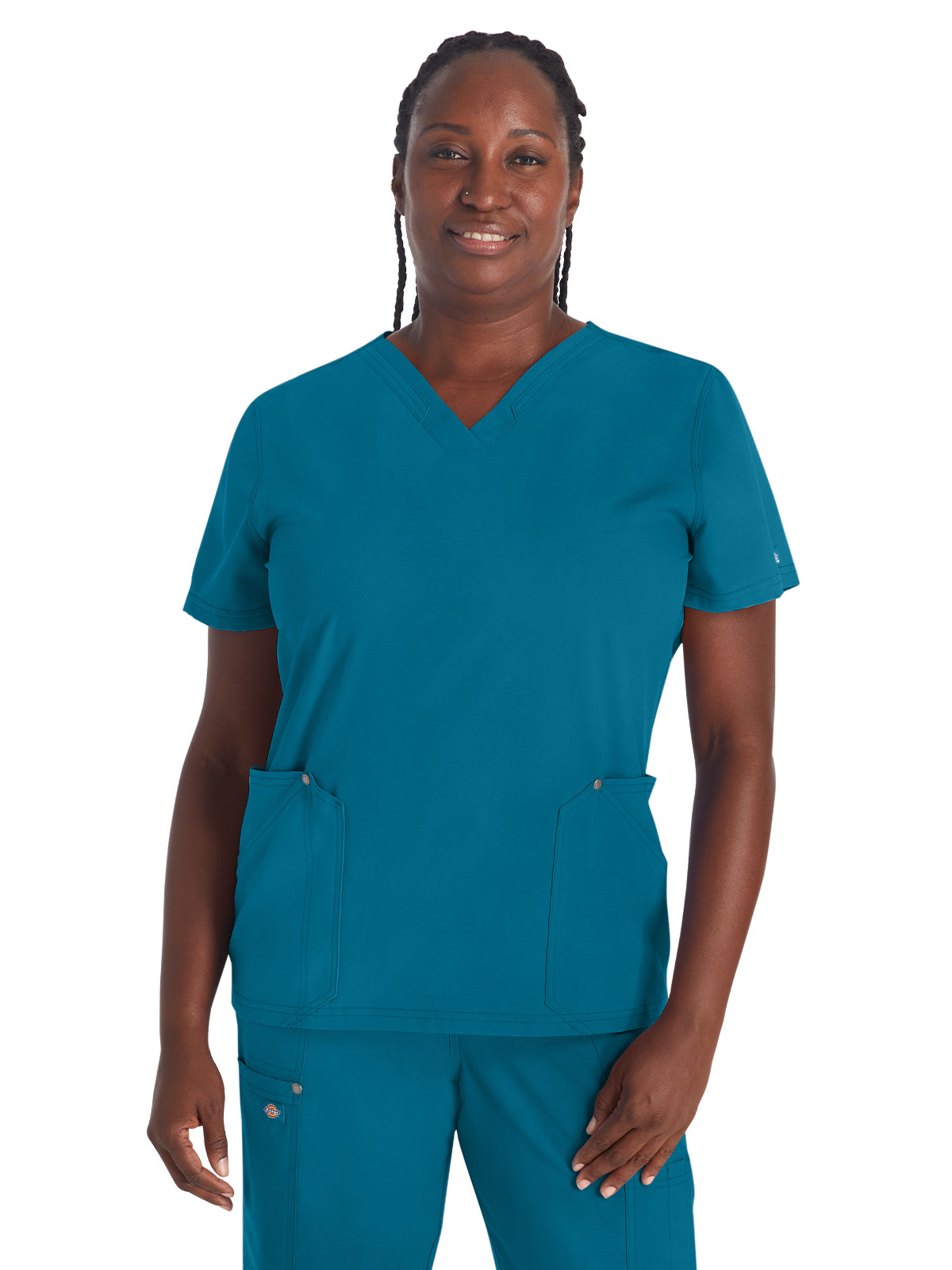 Women's 4-Pocket V-Neck Scrub Top