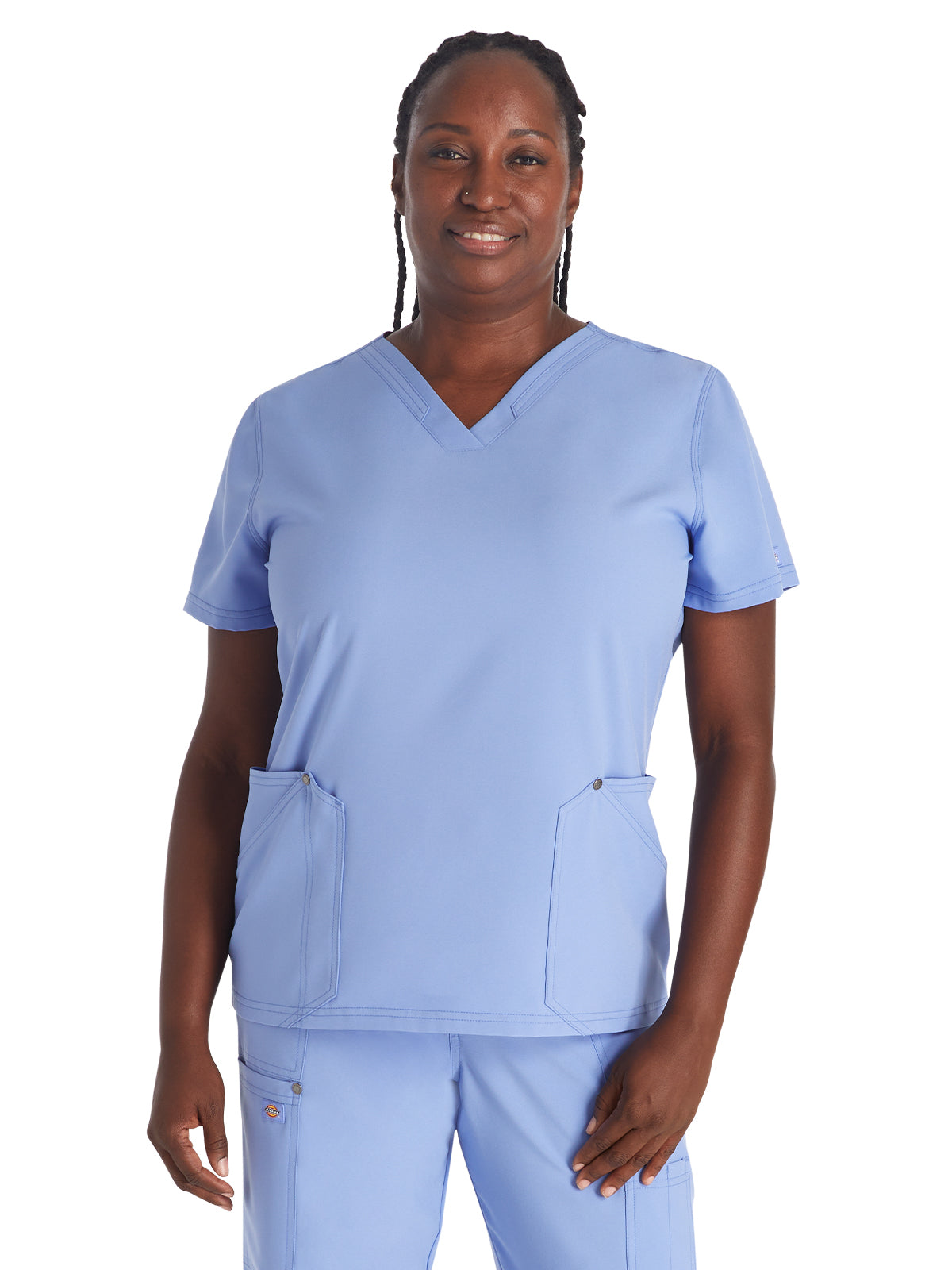 Women's 4-Pocket V-Neck Scrub Top