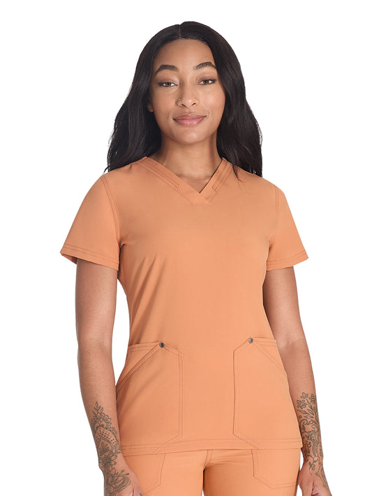 Women's 4-Pocket V-Neck Scrub Top